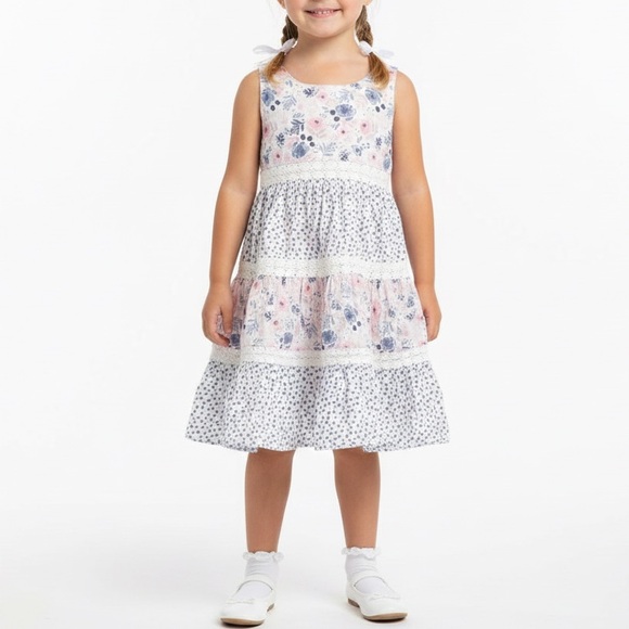 Tommy Bahama Floral Sleeveless Kids Dress - Picture 2 of 8